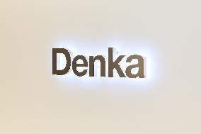 Denka signboard and logo
